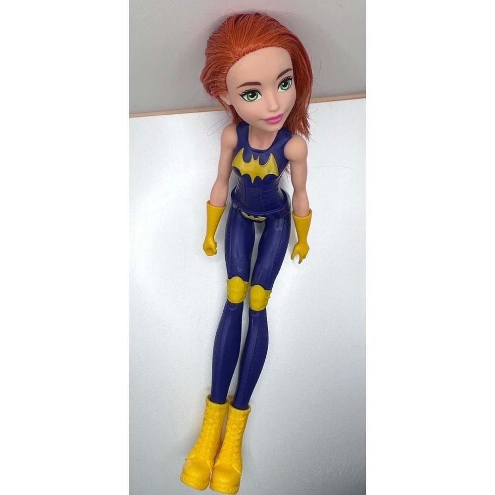 DC Super Hero Girls Batgirl Doll Purple Suit Red Hair Barbara Gordon Mattel 2017 - Picture 5 of 7